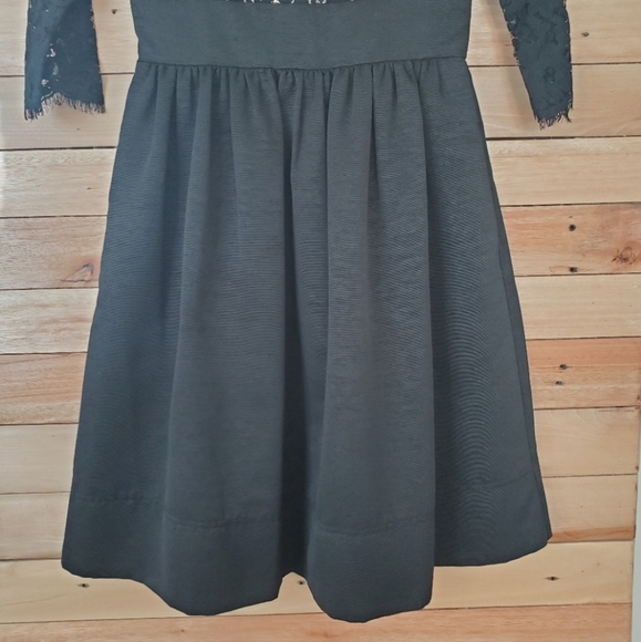Eliza J | Dresses | Eliza J Missy Black Lace Empire Cocktail Dress With Pockets | Poshmark